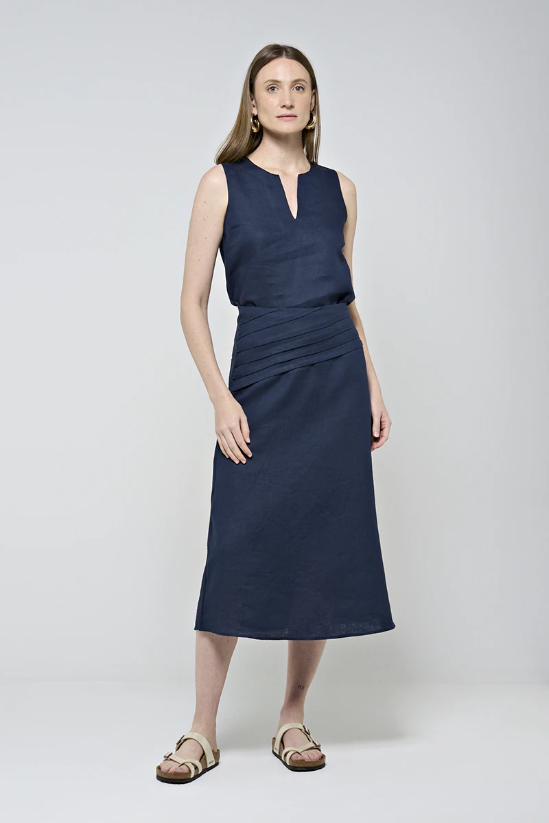 Hidrogênio - Navy V-neck tank top - 20535004 Hidrogênio - Navy V-neck tank top - 20535004