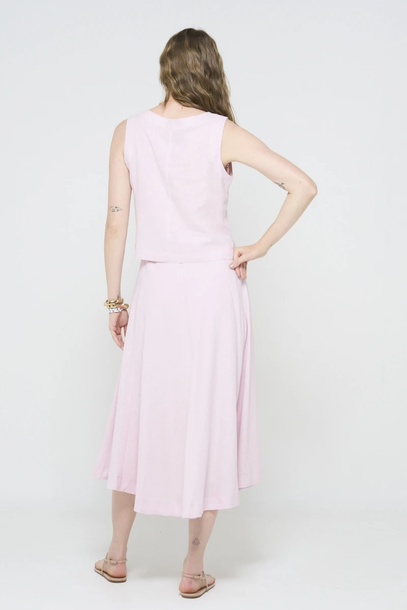 Hidrogênio - GODE SKIRT WITH PINK CUTOUTS - 20578021 Hidrogênio - GODE SKIRT WITH PINK CUTOUTS - 20578021