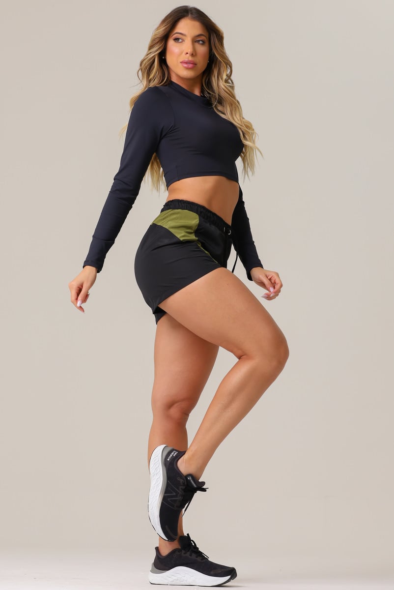 Garotafit - Bold Black Shorts - SH559A