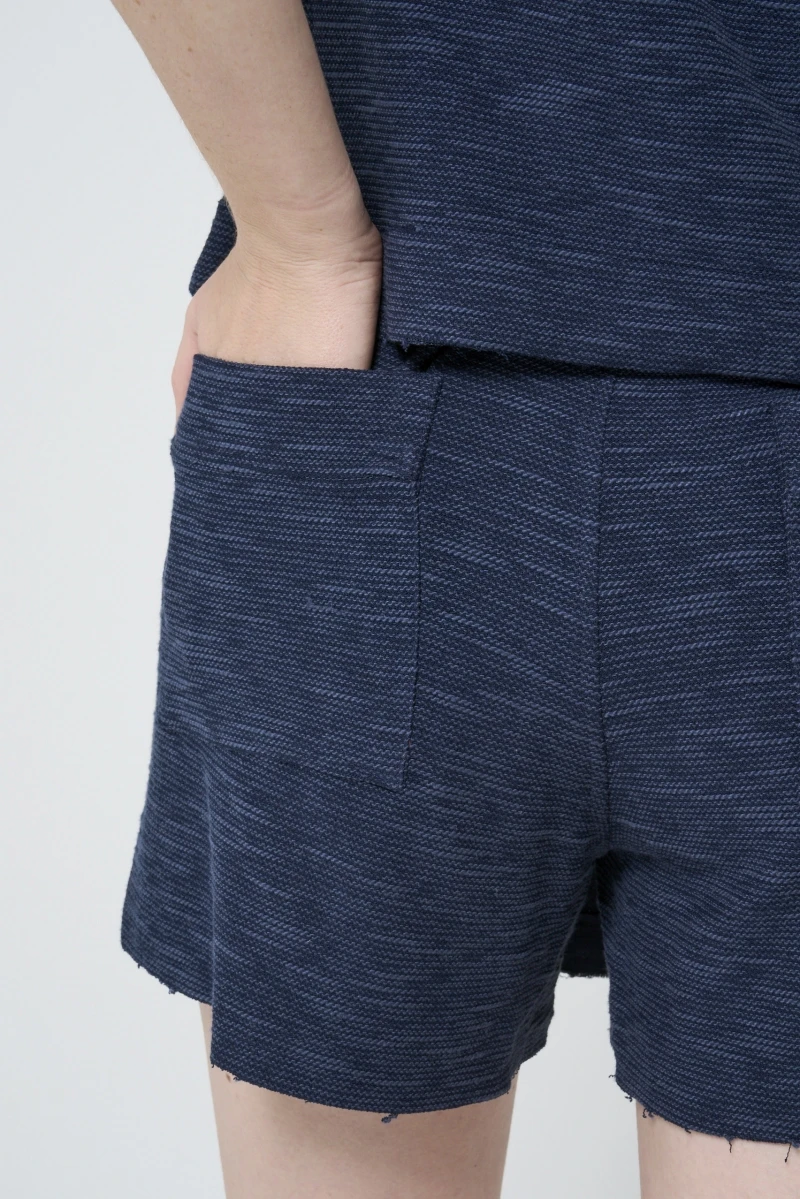 Hidrogênio - NAVY THREADED SKIRT SHORTS - 20592004 Hidrogênio - NAVY THREADED SKIRT SHORTS - 20592004