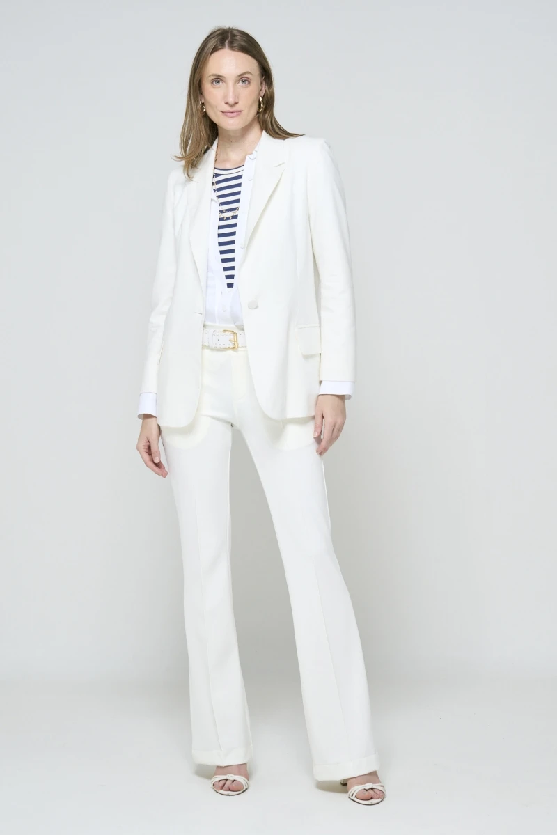 Hidrogênio - CLASSIC ONE-BUTTON OFF-WHITE BLAZER - 20573018 Hidrogênio - CLASSIC ONE-BUTTON OFF-WHITE BLAZER - 20573018