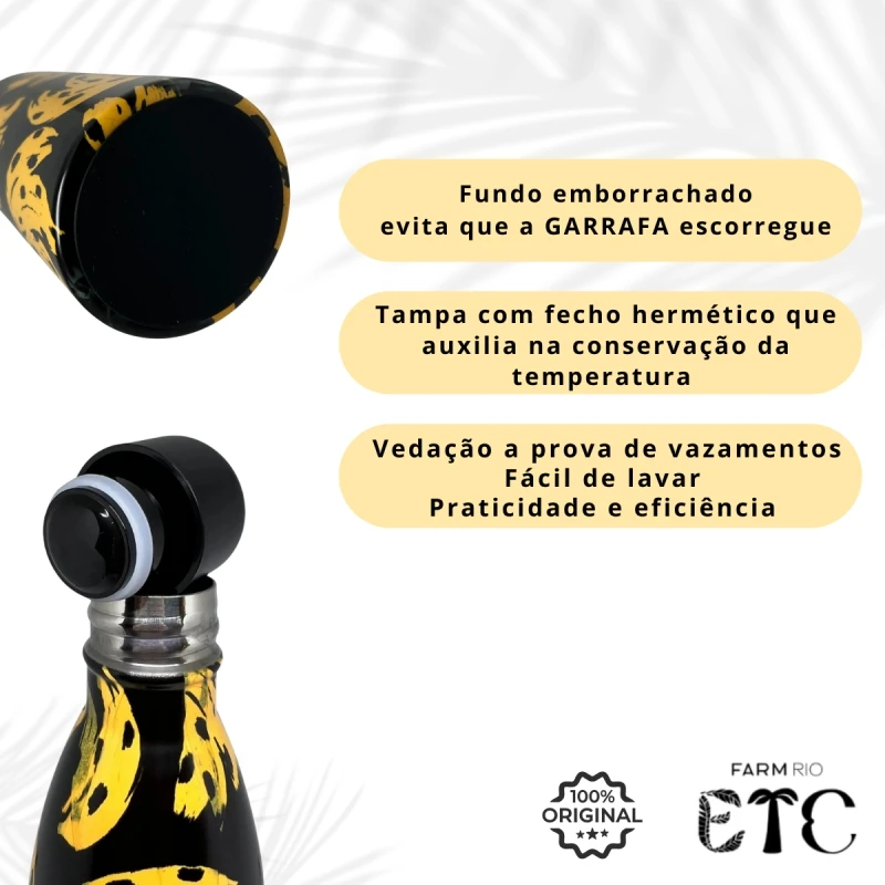 FARM - FARM BOSSA BANANA THERMAL BOTTLE 750ML - 78325975