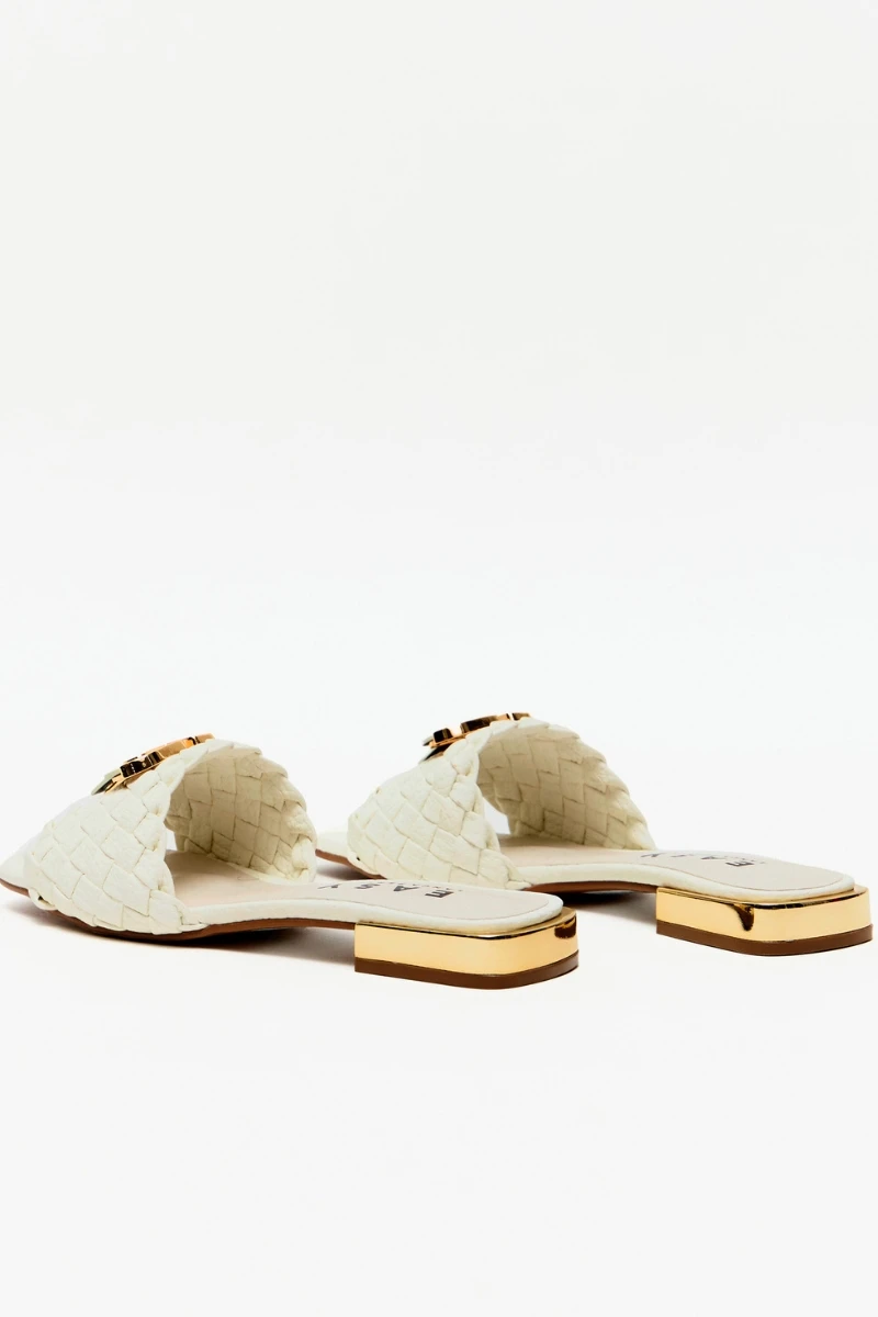 LANÇA PERFUME - Metal Woven Flip Flop with Perfume Launcher - 0720