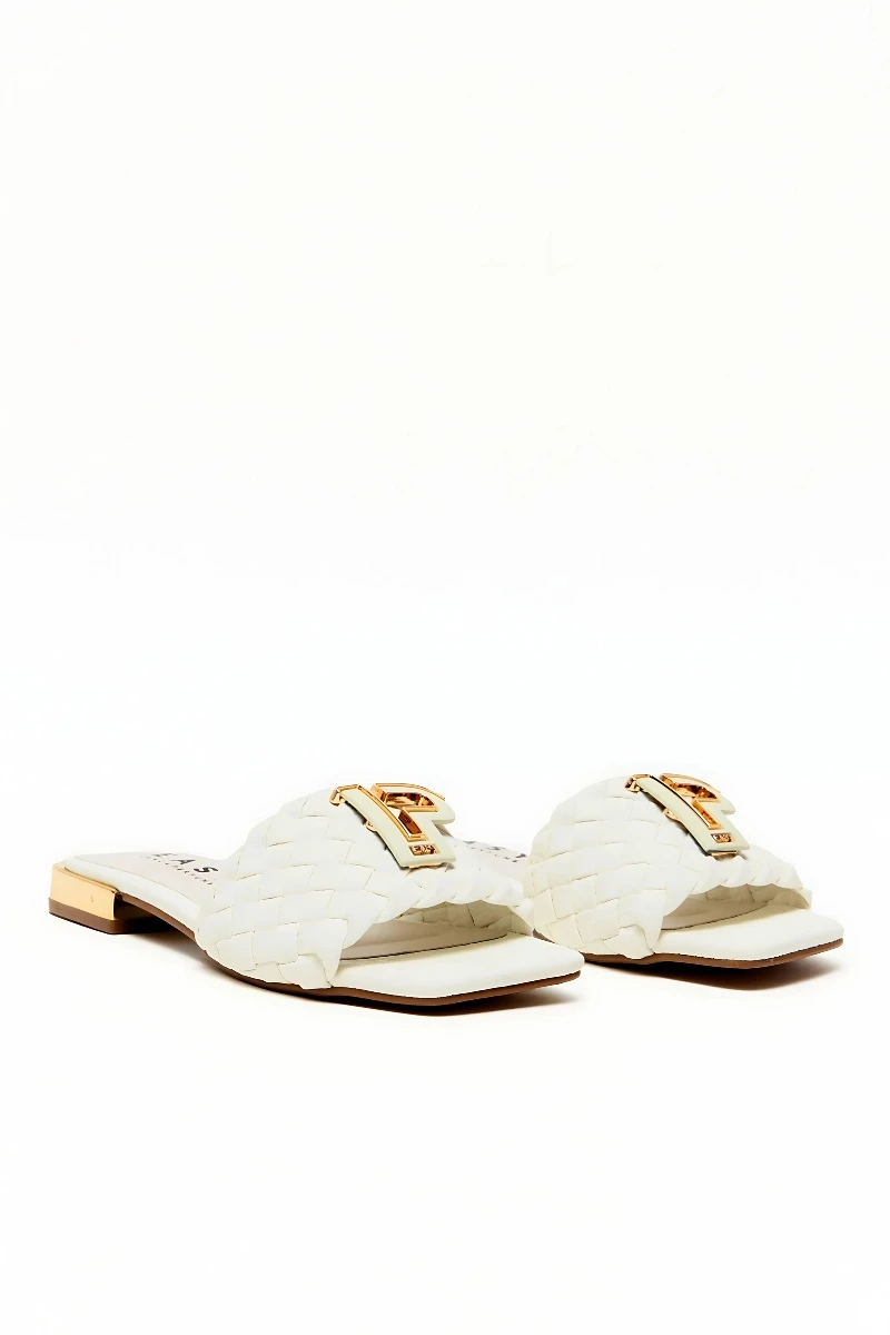 LANÇA PERFUME - Metal Woven Flip Flop with Perfume Launcher - 0720