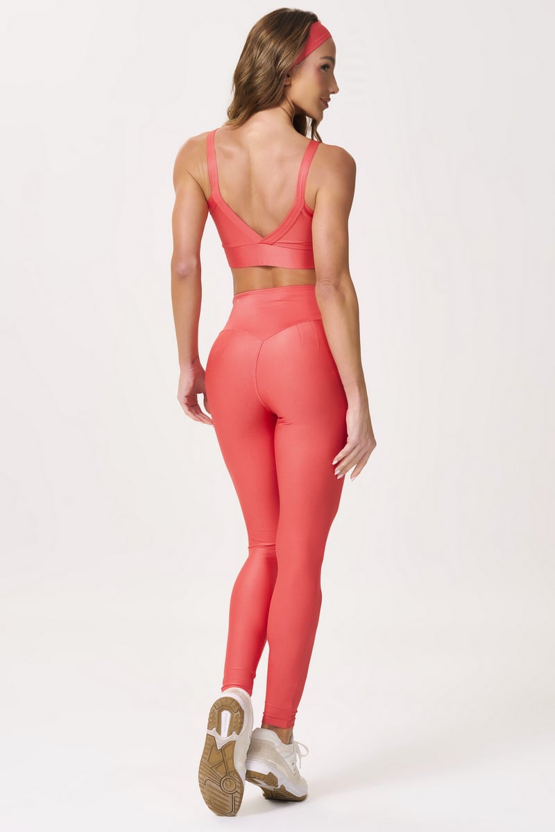 Lets Gym - Bright Flame Leggings - 2142BFLM