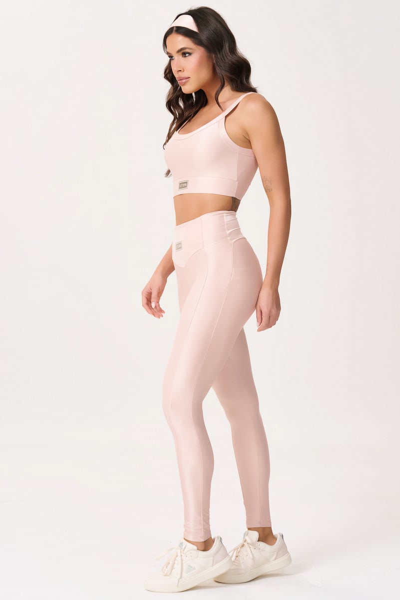 Lets Gym - Bright Powder Pink Leggings - 2142BROP Lets Gym - Bright Powder Pink Leggings - 2142BROP