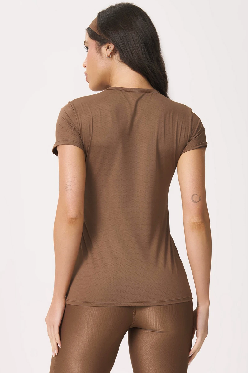 Lets Gym - Shirt M/C Basic Mocha Mousse - 2430MM