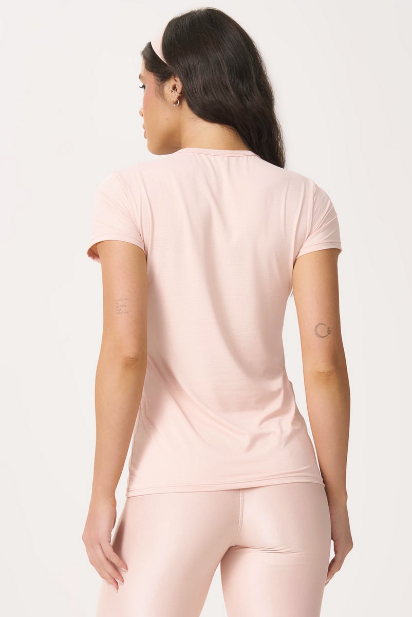 Lets Gym - Shirt M/C Basic Powder Pink - 2430ROP Lets Gym - Shirt M/C Basic Powder Pink - 2430ROP