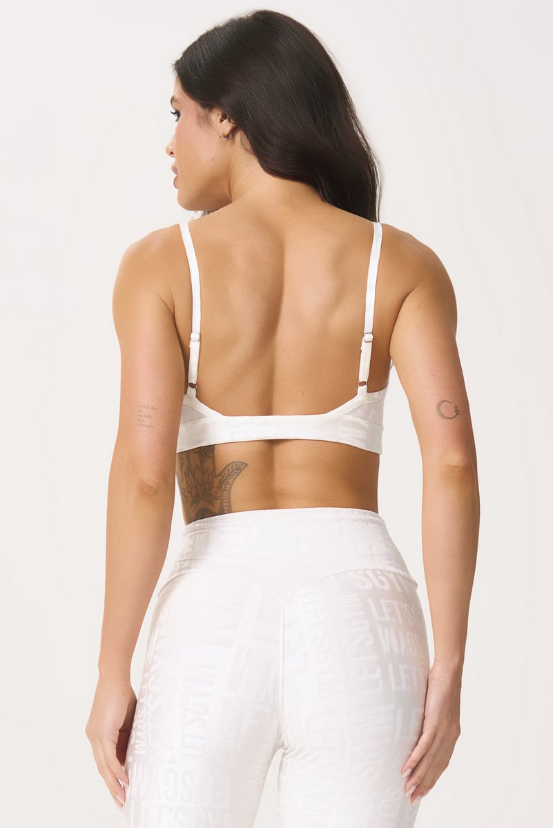 Lets Gym - Top Velvet Name Chantilly - 2627CTL Lets Gym - Top Velvet Name Chantilly - 2627CTL