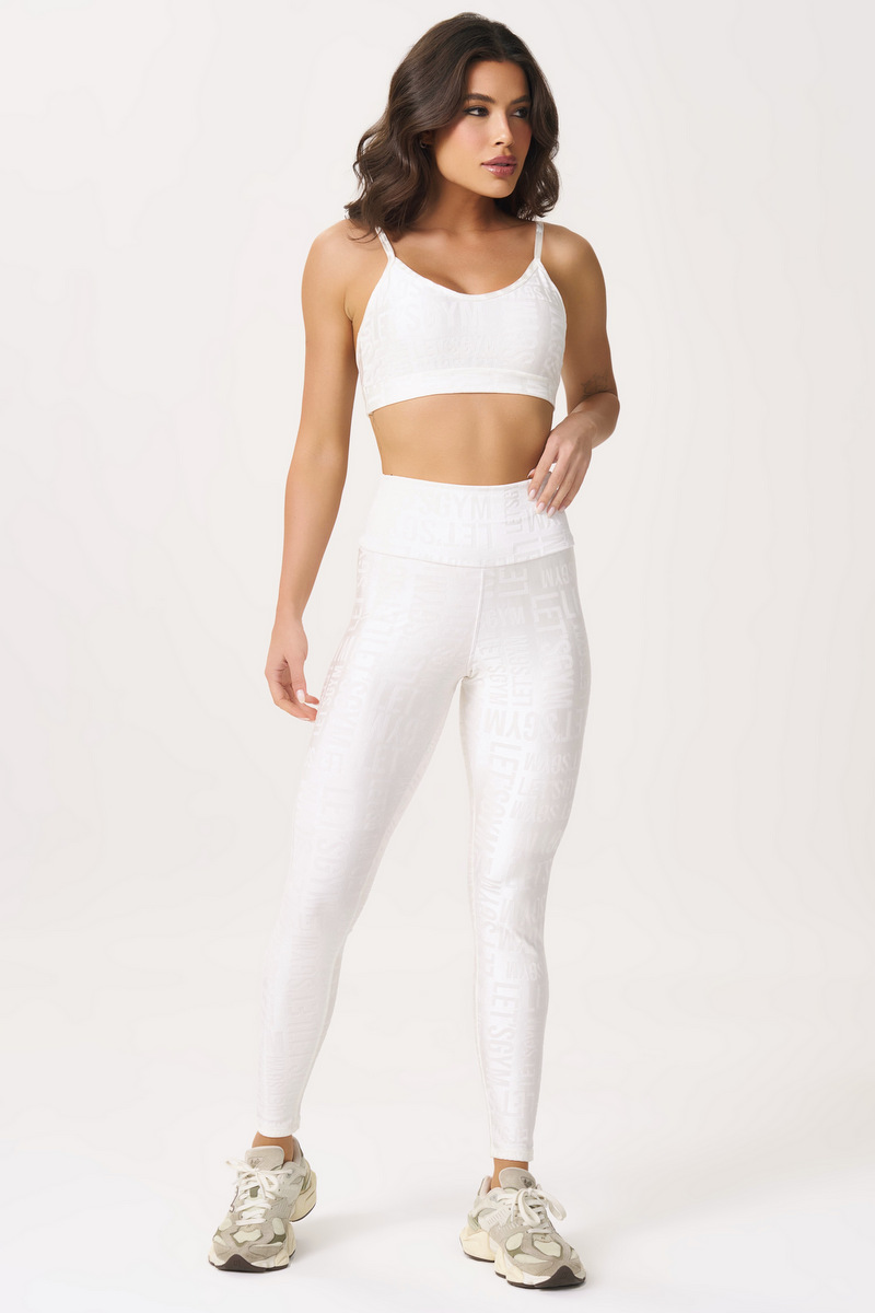 Lets Gym - Top Velvet Name Chantilly - 2627CTL Lets Gym - Top Velvet Name Chantilly - 2627CTL