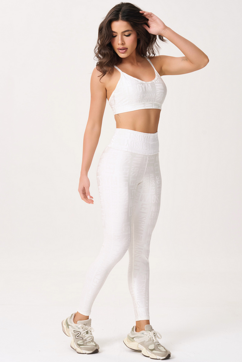 Lets Gym - Top Velvet Name Chantilly - 2627CTL Lets Gym - Top Velvet Name Chantilly - 2627CTL