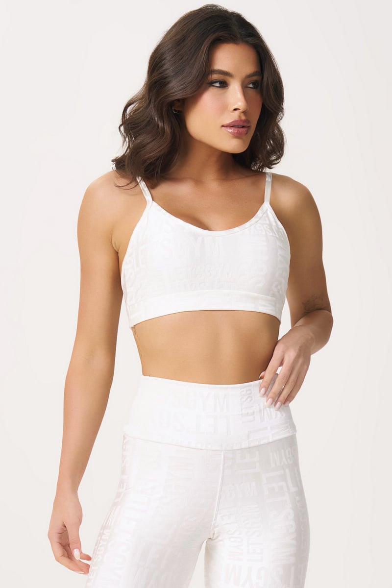 Lets Gym - Top Velvet Name Chantilly - 2627CTL