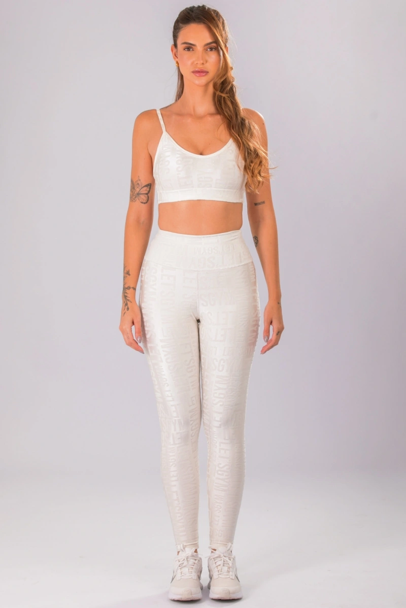 Lets Gym - Legging Velvet Name Chantilly - 2628CTL