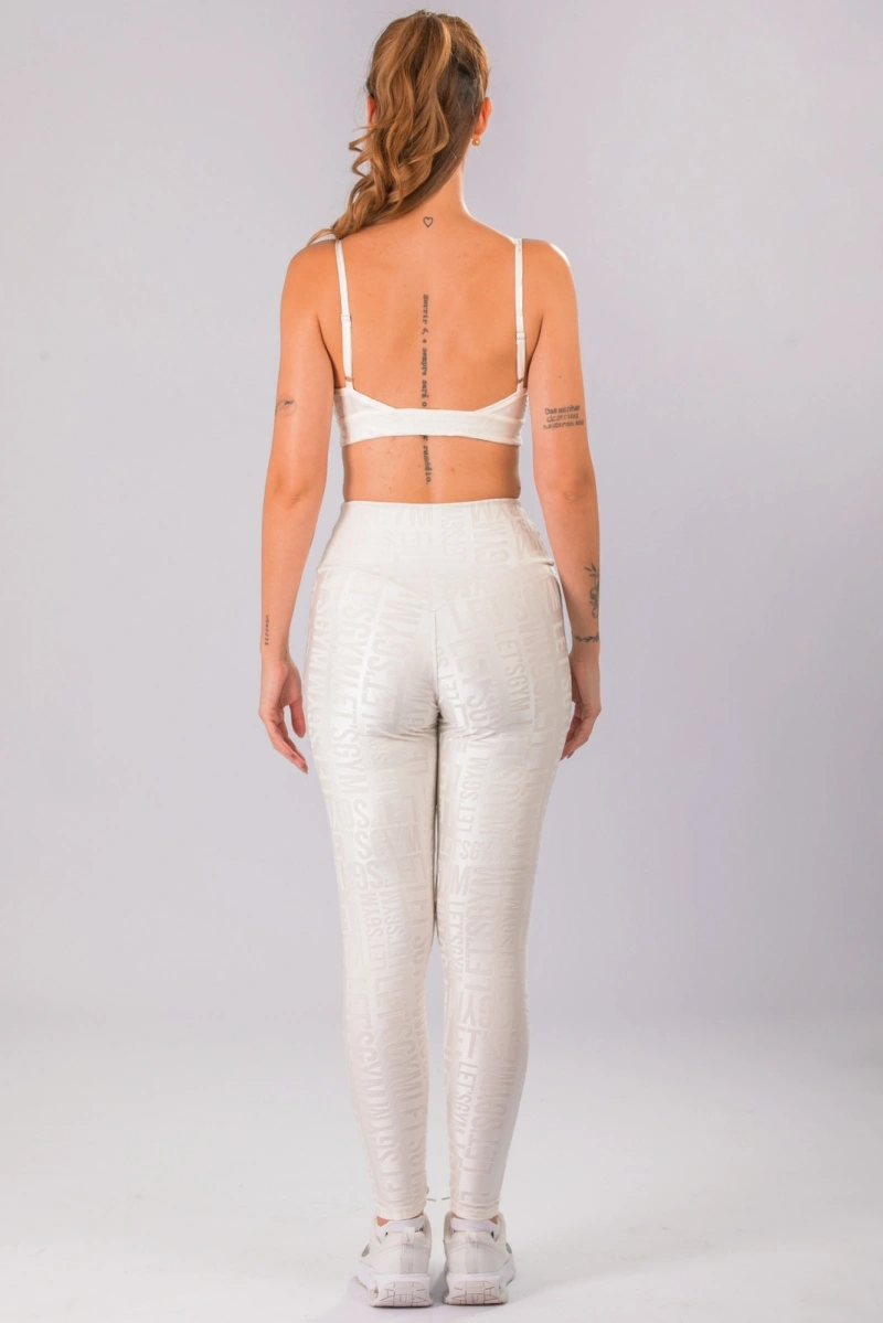 Lets Gym - Legging Velvet Name Chantilly - 2628CTL