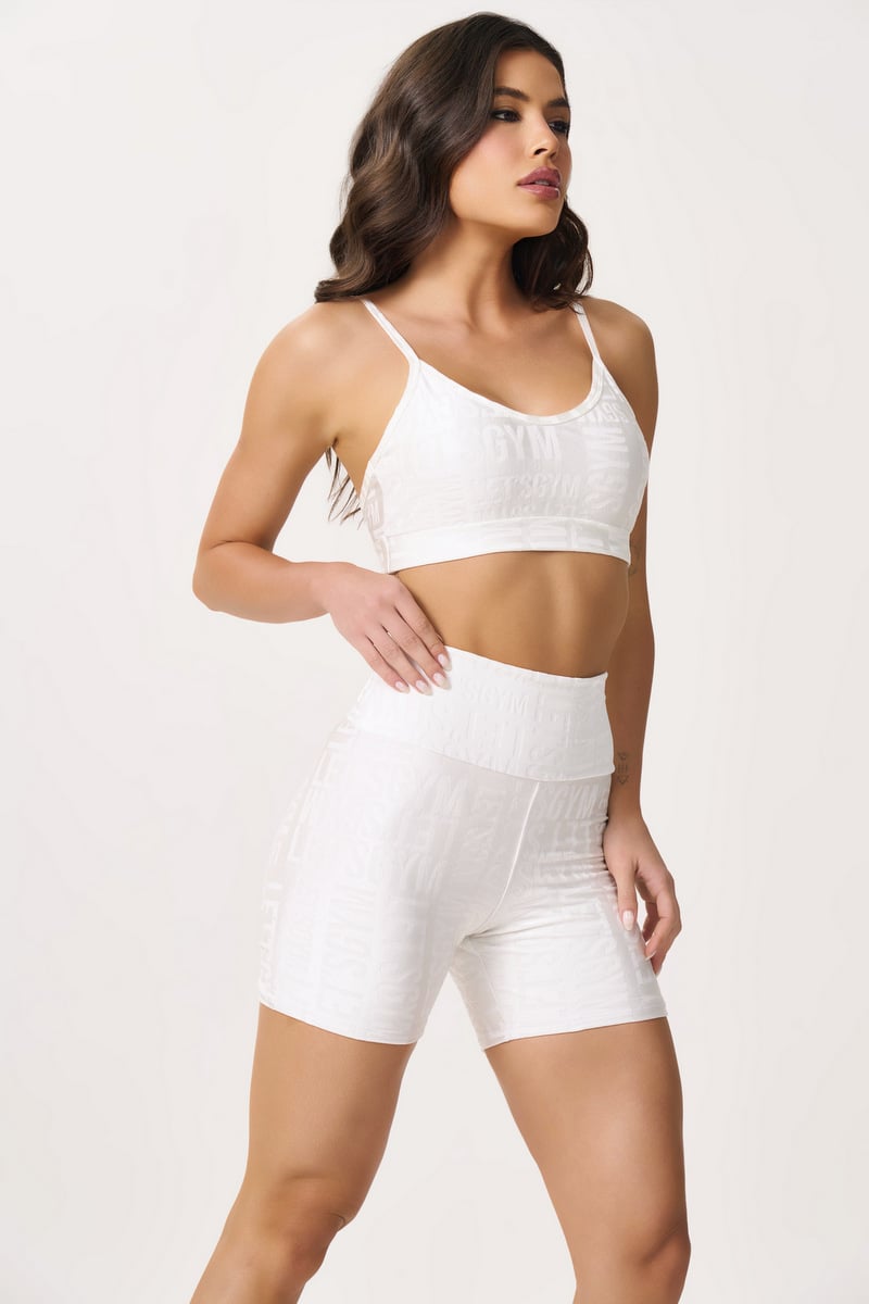 Lets Gym - Short Velvet Name Chantilly - 2629CTL Lets Gym - Short Velvet Name Chantilly - 2629CTL
