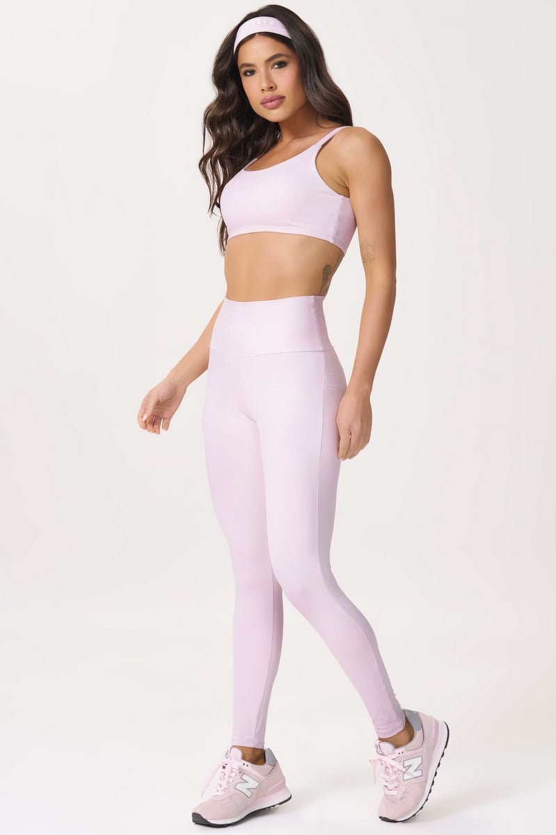 Lets Gym - Basic Colors Pink Ballet Legging - 2907ROB Lets Gym - Basic Colors Pink Ballet Legging - 2907ROB