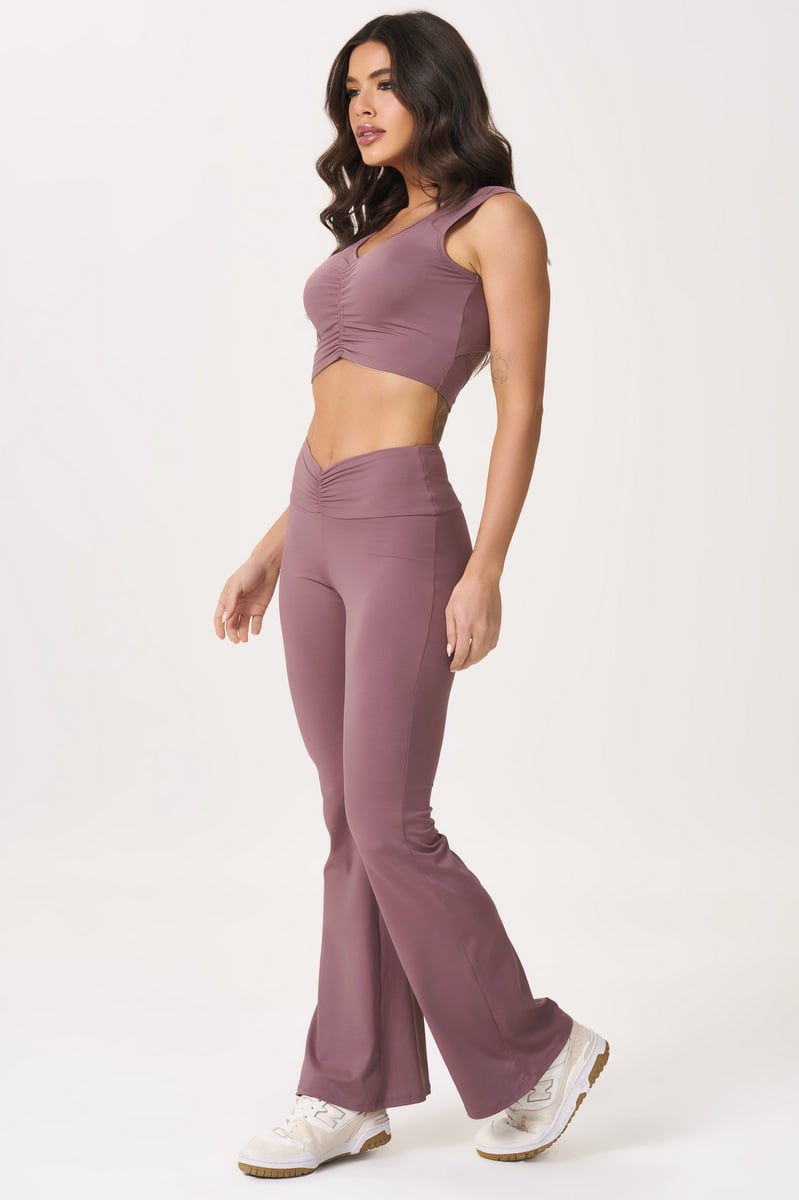 Lets Gym - Pants Flare Lush Smoky Quartz - 3089SQ