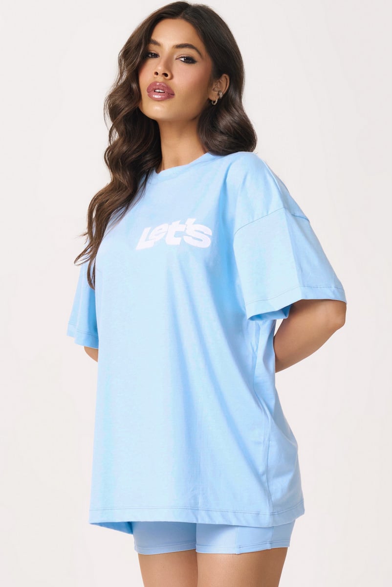 Lets Gym - Oversized Motion Serenity T-Shirt - 3162SR