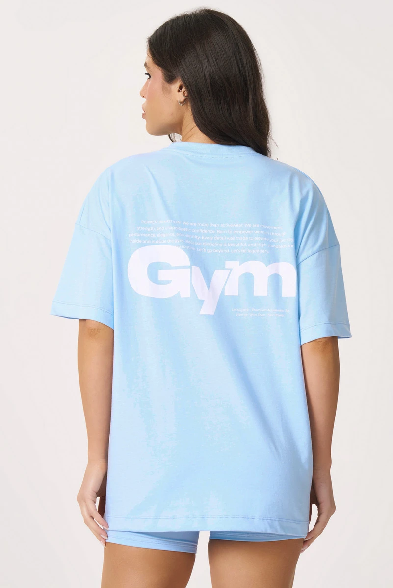 Lets Gym - Oversized Motion Serenity T-Shirt - 3162SR