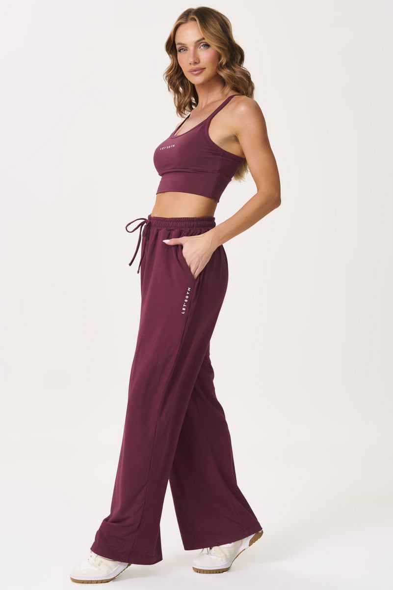 Lets Gym - Sports bra Flow Set Dark Berry - 3163DB