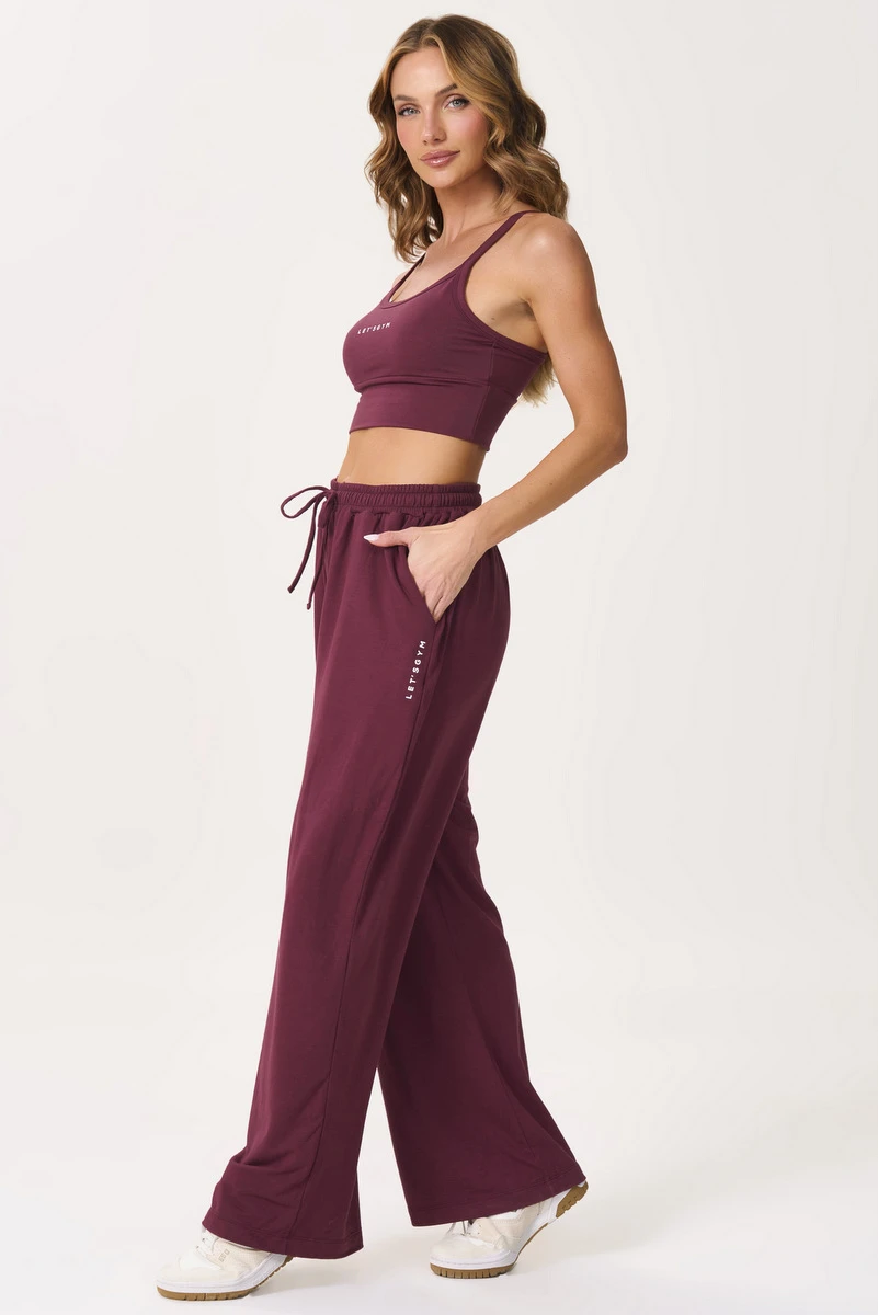 Lets Gym - Sports bra Flow Set Dark Berry - 3163DB