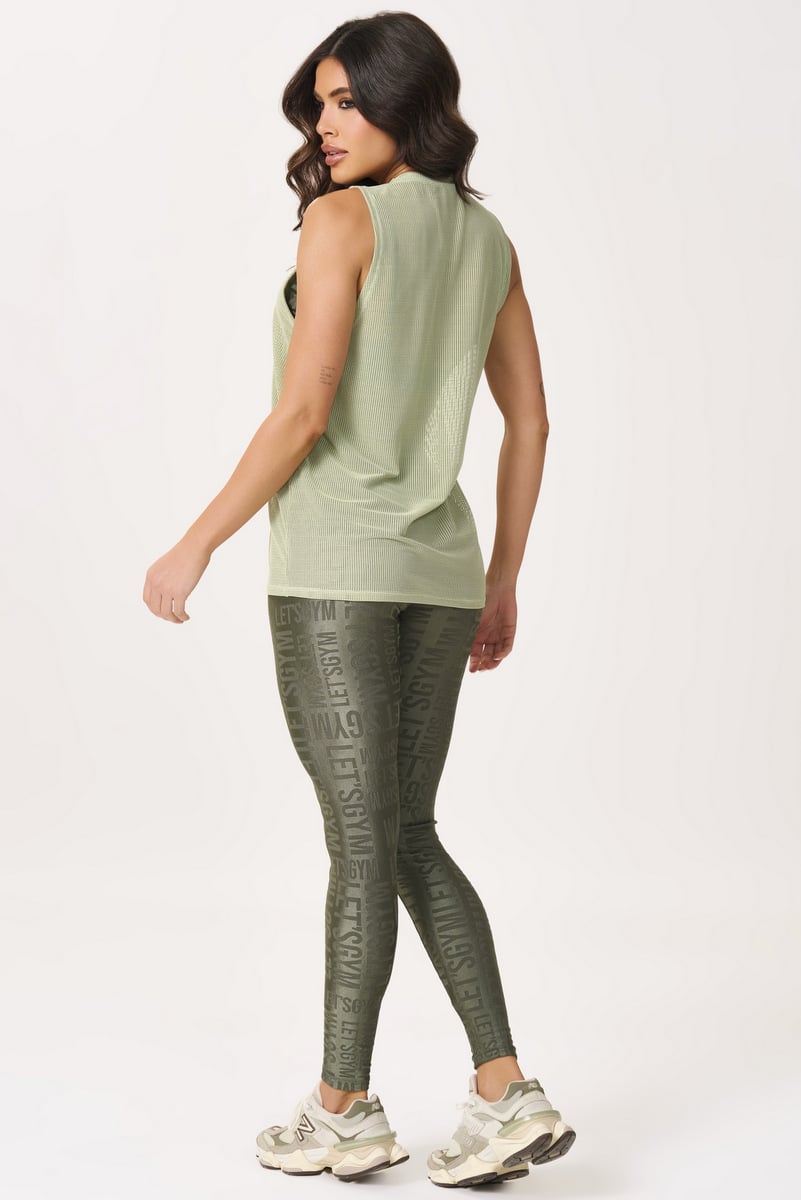 Lets Gym - Tank Shirt Screen Salvia - 3168SV