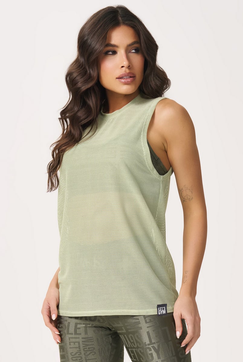 Lets Gym - Tank Shirt Screen Salvia - 3168SV