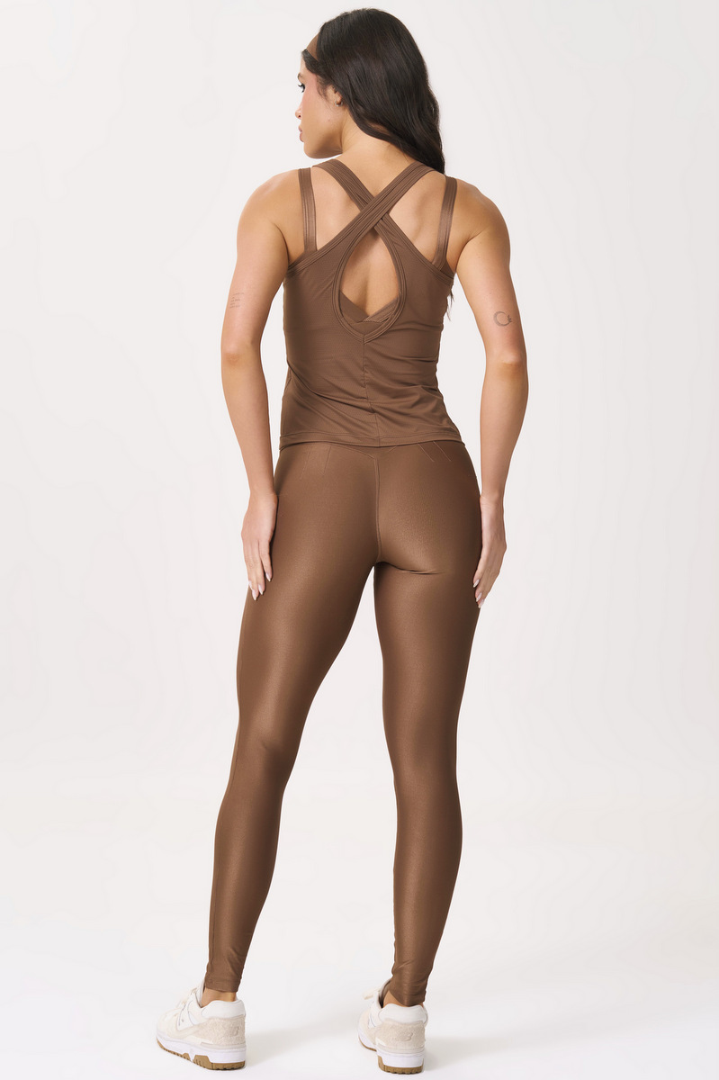 Lets Gym - Essential Mocha Mousse Tank Shirt - 3190MM Lets Gym - Essential Mocha Mousse Tank Shirt - 3190MM