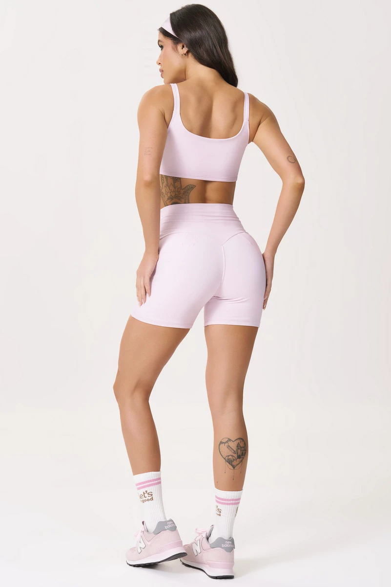Lets Gym - Short Basic Colors Pink Ballet - 2909ROB