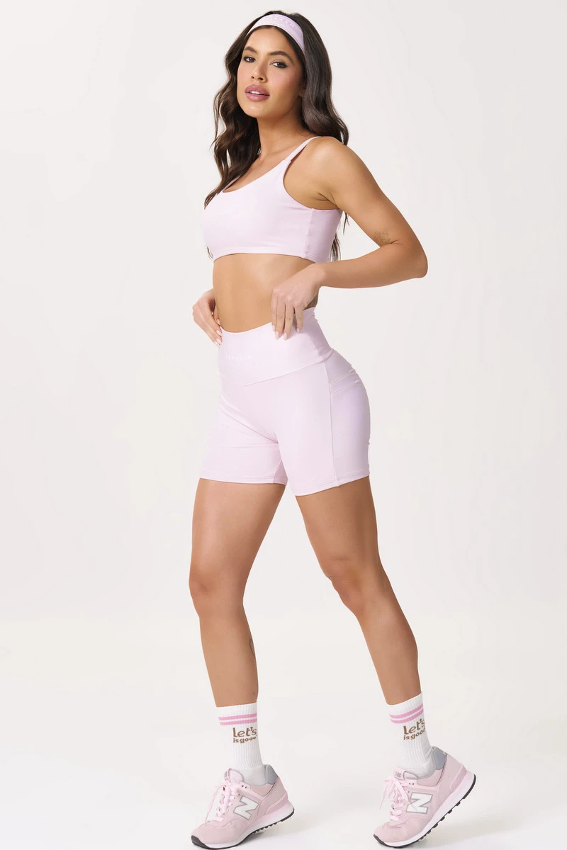 Lets Gym - Short Basic Colors Pink Ballet - 2909ROB