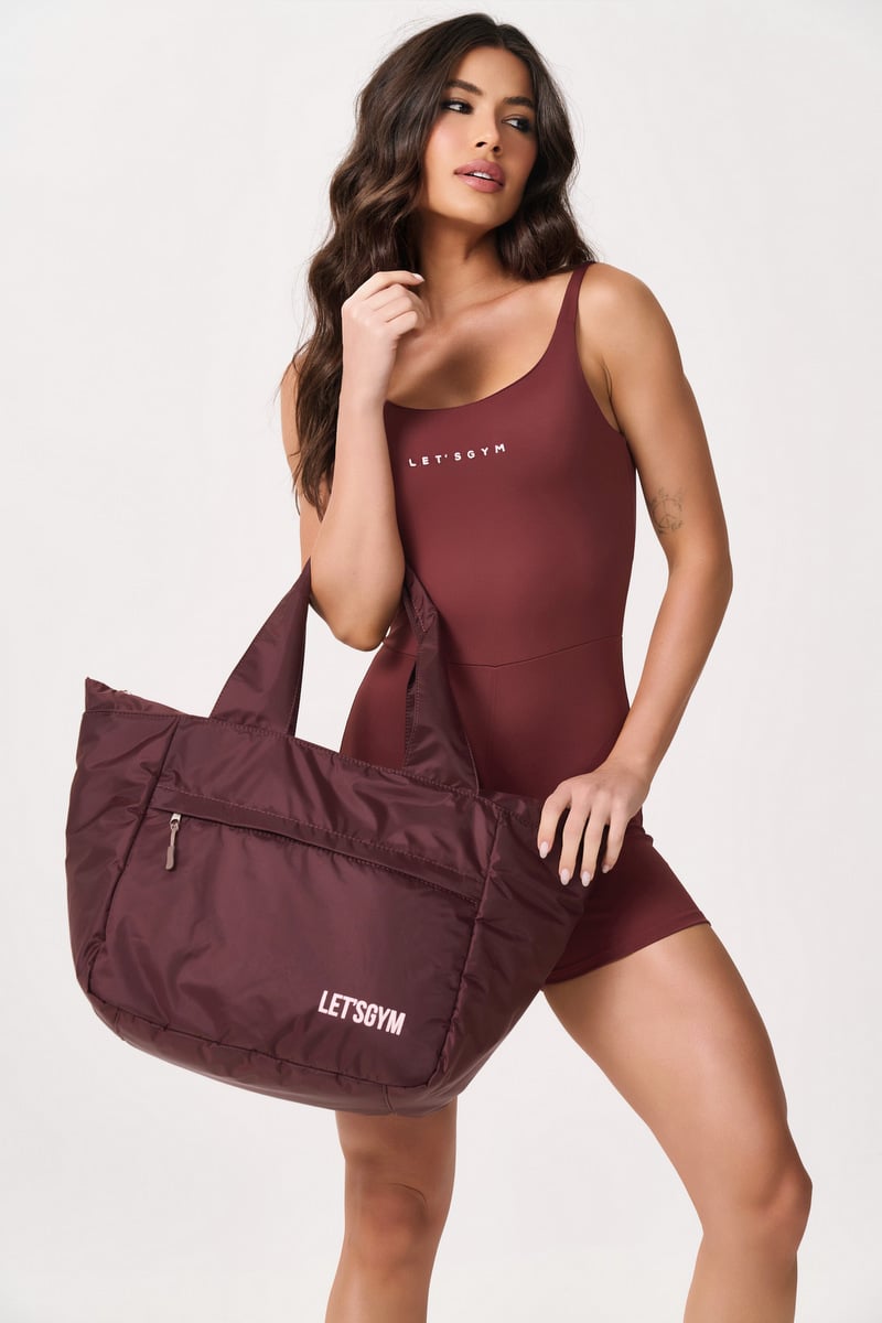 Lets Gym - Romper Basic Colors Dark Berry - 2910DB Lets Gym - Romper Basic Colors Dark Berry - 2910DB