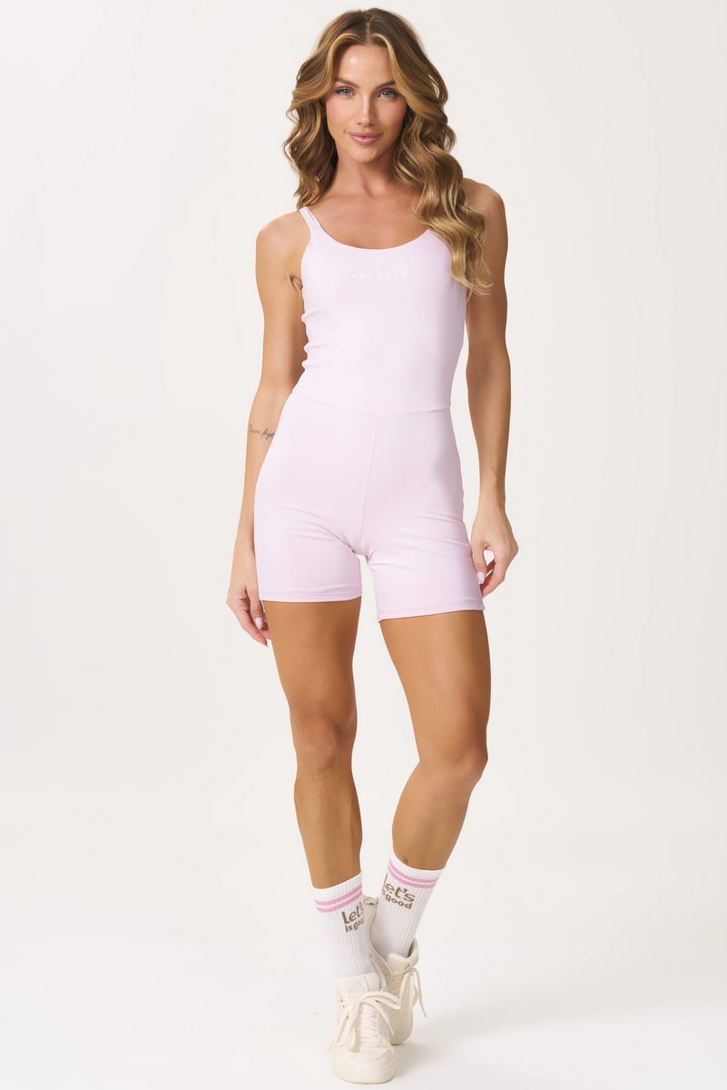 Lets Gym - Romper Basic Colors Pink Ballet - 2910ROB Lets Gym - Romper Basic Colors Pink Ballet - 2910ROB