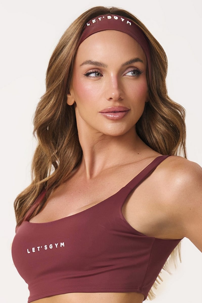 Lets Gym - Basic Colors Dark Berry Headband - 2911DB Lets Gym - Basic Colors Dark Berry Headband - 2911DB