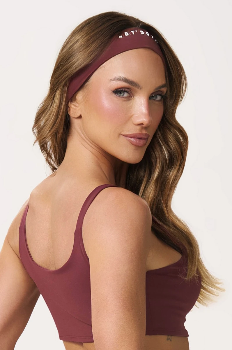 Lets Gym - Basic Colors Dark Berry Headband - 2911DB