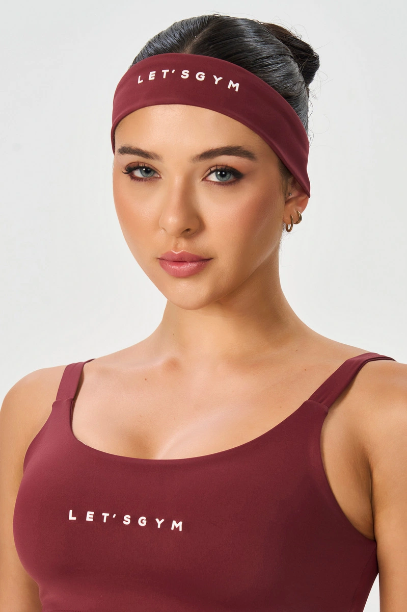 Lets Gym - Basic Colors Dark Berry Headband - 2911DB