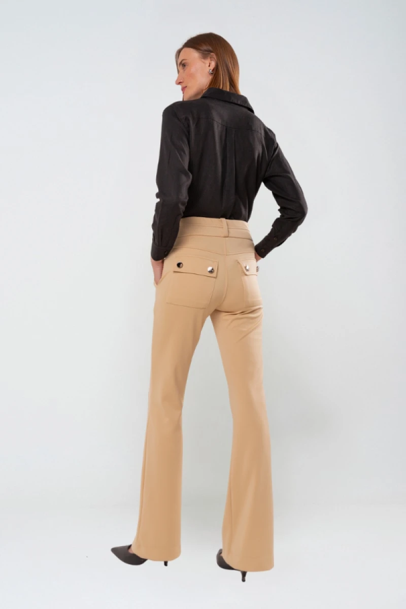 Hidrogênio - PINK BEIGE STRAIGHT PANTS - 20283003 Hidrogênio - PINK BEIGE STRAIGHT PANTS - 20283003