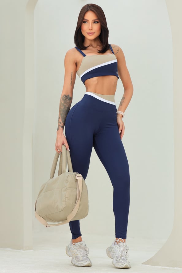 Garotafit - Conjunto Alliance Marinho - FCS417LM