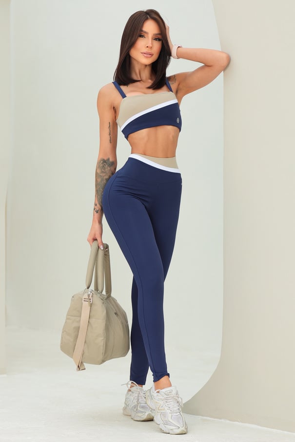 Garotafit - Conjunto Alliance Marinho - FCS417LM