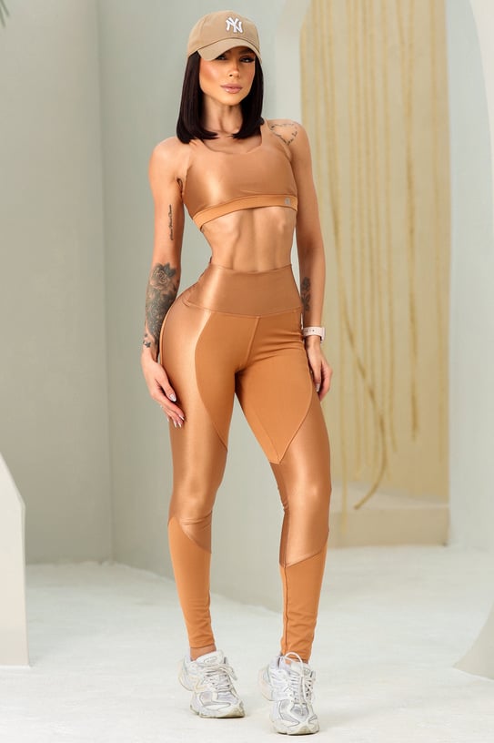 Garotafit - Conjunto Kalon Bronze - FCS392MB