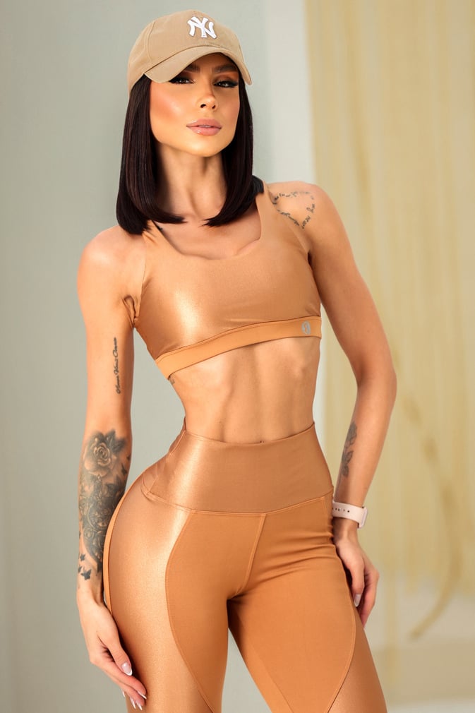 Garotafit - Conjunto Kalon Bronze - FCS392MB
