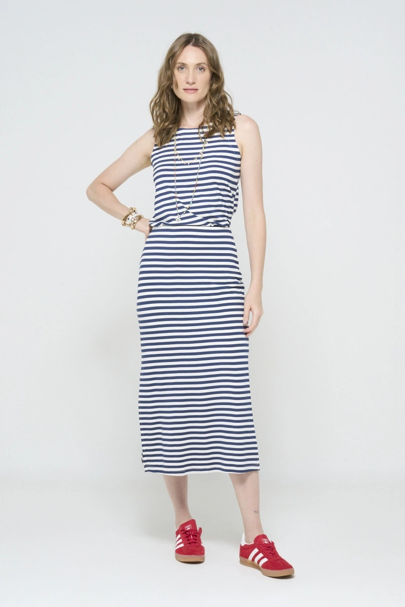 Hidrogênio - Navy striped skirt - 20635004