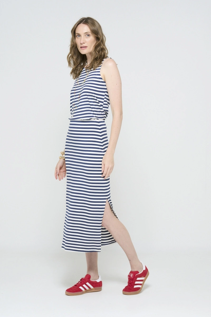 Hidrogênio - Navy striped skirt - 20635004