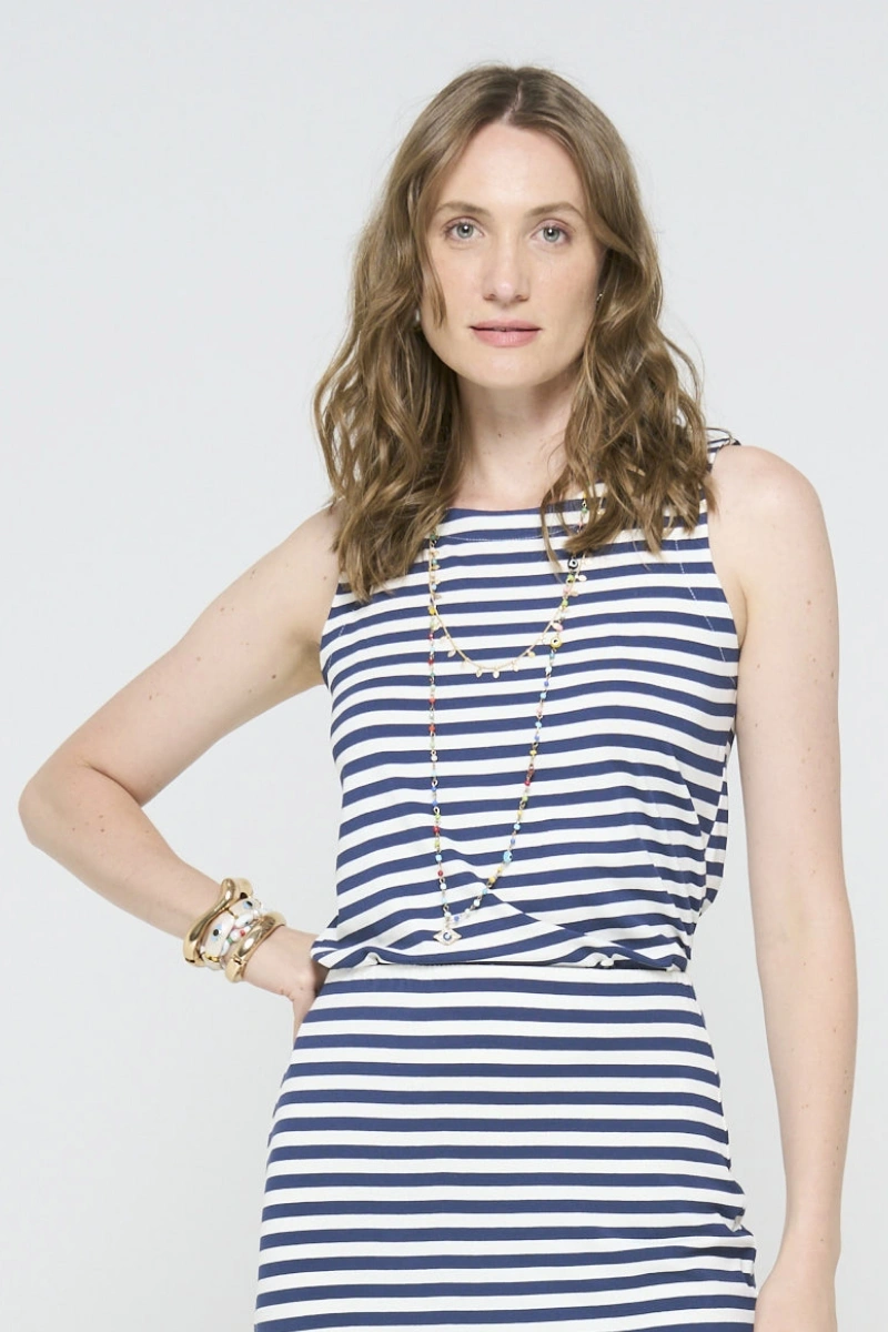 Hidrogênio - CARDIGAN COM REGATA MARINHO - 20634004