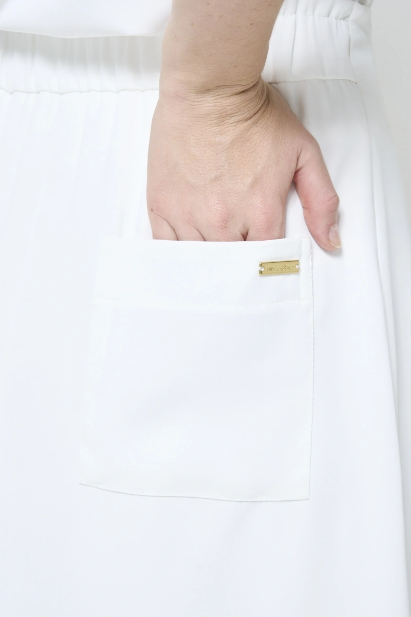 Hidrogênio - SAIA SEMI EVASE C/ CORDINHA BRANCO - 20488002