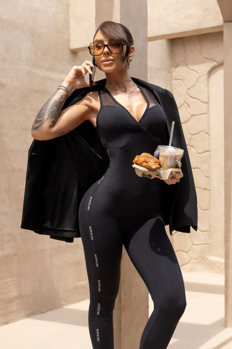 Hipkini - Jumpsuit Fitness Enjoy the moment Black - 33331452 Hipkini - Jumpsuit Fitness Enjoy the moment Black - 33331452