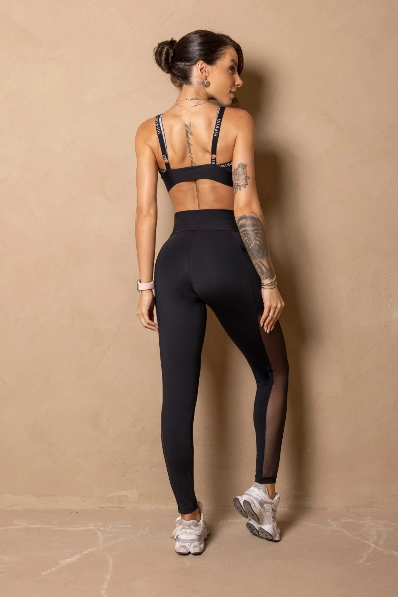 Hipkini - Legging Fitness Enjoy the moment Black with tulle - 33331457 Hipkini - Legging Fitness Enjoy the moment Black with tulle - 33331457