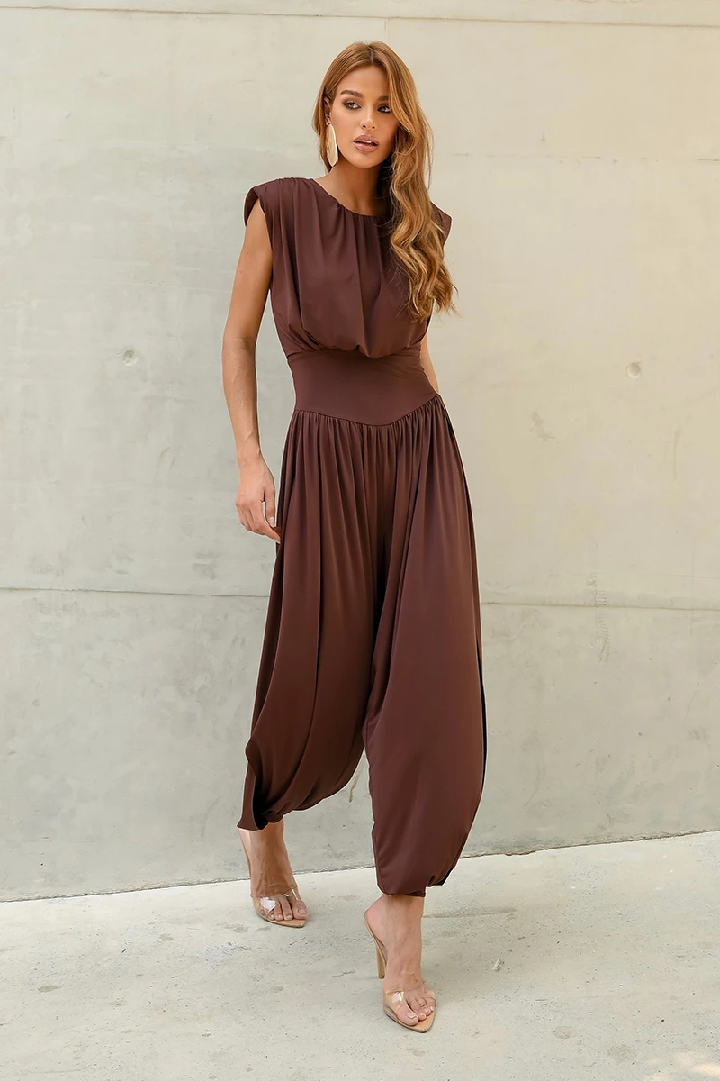 Dot Clothing - Jumpsuit Dot Clothing Kiara Aladin Green Brown - 2793MARROM