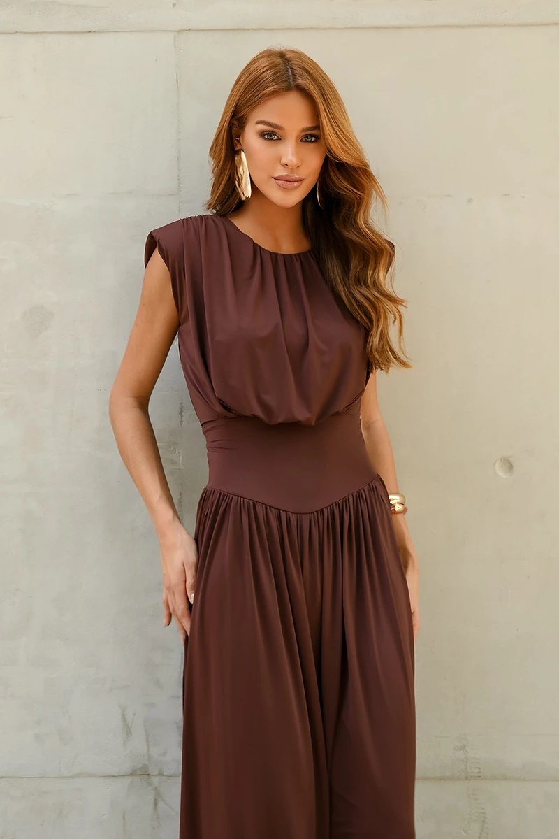 Dot Clothing - Jumpsuit Dot Clothing Kiara Aladin Green Brown - 2793MARROM Dot Clothing - Jumpsuit Dot Clothing Kiara Aladin Green Brown - 2793MARROM