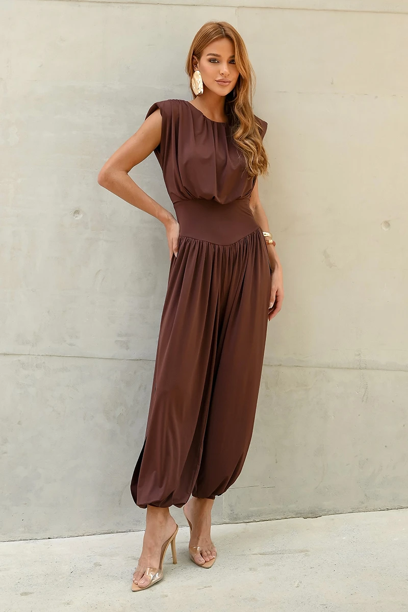 Dot Clothing - Jumpsuit Dot Clothing Kiara Aladin Green Brown - 2793MARROM Dot Clothing - Jumpsuit Dot Clothing Kiara Aladin Green Brown - 2793MARROM