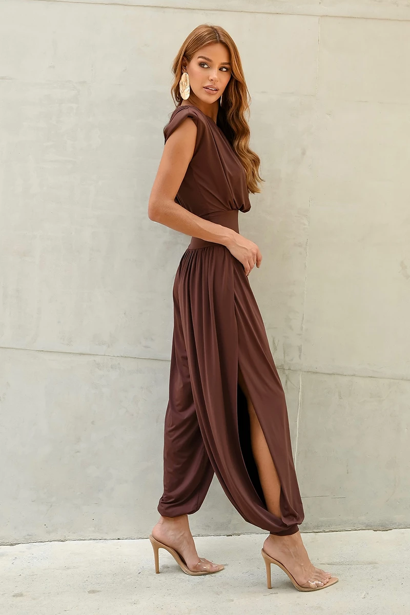 Dot Clothing - Jumpsuit Dot Clothing Kiara Aladin Green Brown - 2793MARROM Dot Clothing - Jumpsuit Dot Clothing Kiara Aladin Green Brown - 2793MARROM
